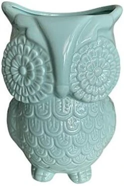 Multi-Purpose Ceramic Owl, Functions As Cooking Utensil Holder, Kitchen Storage Crock, Accent Décor, Organizer, Vase And More (Ceramic White) -Generic Furniture Shop 41oIyv27TZL. AC