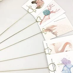 30 Pcs Metal Floral Place Card Holder, 13.4 Inch Table Number Holders Heart Shape Flower Pick Clips For Floral Arrangement, Golden Card Holder Stick For Wedding And Party -Generic Furniture Shop 41pG3RV76VL