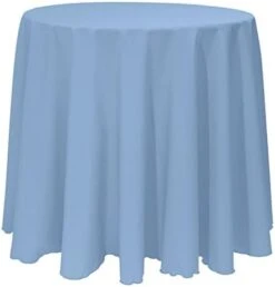 90-Inch Round Polyester Linen Tablecloth White 18 90-Inch Round Polyester Linen Tablecloth White -Generic Furniture Shop 41pUxkl7C3L. AC