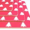 Cork Placemats 16 X 12-Inch Set Of 4 (Christmas Trees)