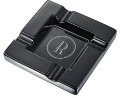 Renner Black Ceramic Cigar Ashtray With Personalized Laser Engraving Of Initial -Generic Furniture Shop 41qeK6nMTIL