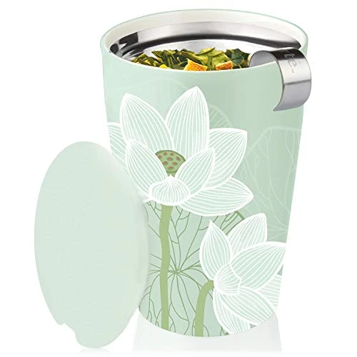 Lotus Kati Steeping Cup, 12oz Ceramic Tea Infuser Mug With Lid For Steeping Loose Leaf Tea, Tea Infuser Cup For Tea Lovers, Tea Gifts 5 Lotus Kati Steeping Cup, 12oz Ceramic Tea Infuser Mug With Lid For Steeping Loose Leaf Tea, Tea Infuser Cup For Tea Lovers, Tea Gifts - Image 5