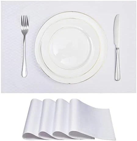 Omejoy Place Mats Set Of 4 – Rectangle Rectangular Waterproof Fabric Polyester Cloth Washable Wipeable Heat Resistant Placemats For Kitchen Dining Dinner Table Indoor 13 X 19 Inch Red 10 Omejoy Place Mats Set Of 4 – Rectangle Rectangular Waterproof Fabric Polyester Cloth Washable Wipeable Heat Resistant Placemats For Kitchen Dining Dinner Table Indoor 13 X 19 Inch Red - Image 10