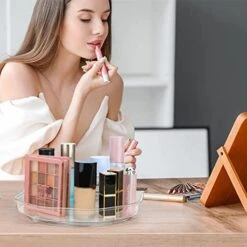 Lazy Susan Organizer For Cabinet, Lazy Susan Turntable For Cabinet, 2 Pack Lazy Susan For Table, Turntable Organizer, Lazy Susan For Refrigerator, Clear Lazy Susan Organizer, 9.1 Inches -Generic Furniture Shop 41sStQTDqcL