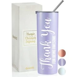 Thank You Gifts-Thank You For Being Awesome-Gift For Coworker Mom Boss Wife Sister Best Friend 20 Oz Wine Tumbler For Women Appreciation Gifts Birthday Gifts