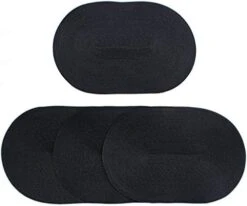 London Woven Spiral Table Placemats 16.9 X 13 Inches Oval Set Of 4 Non-Slip Dining Red -Generic Furniture Shop 41turkU82kL. AC