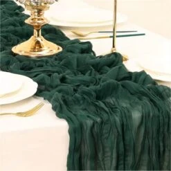 Dusty Blue Cheesecloth Table Runner 10Ft Vintage Rustic Gauze Tablecloth 35x122 Inches Boho Elegant Wedding Baby Shower Birthday Party Table Centerpiece, Photography Background -Generic Furniture Shop 41v9ugylepL. AC