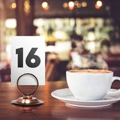 Place Card Holder (12 Pack) Antique Copper – Beautiful Rustic Table Cardholder For Wedding Tabletop Banquet Menu Holders Bronze Clip Table Reserved Seat Number Recipe Holder Restaurants Weddings Party -Generic Furniture Shop 41vcFsjHlHL