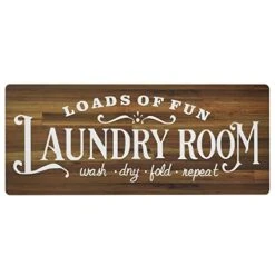 Farmhouse Laundry Room Rug Non Slip Vintage Wood Carpet For Laundry Room, Waterproof Kitchen Floor Mat Bathroom Entryway Area Rugs Decor Accessories (20''X48'' Wooden Plank) -Generic Furniture Shop 41vqExAKcXL