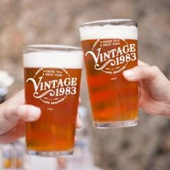 1983 40th Birthday Gifts Beer Glass For Men Women | Birthday Gift Man Woman Turning 40 | Funny 40 Th Party Supplies Decorations Ideas | Forty Year Old Bday |40 Years Gag Vintage Pint Presents -Generic Furniture Shop 41vwotR7wzL