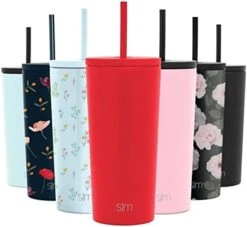 Insulated Tumbler With Lid And Straw | Iced Coffee Cup Reusable Stainless Steel Water Bottle Travel Mug | Gifts For Women Men Her Him | Classic Collection | 24oz | Pretty In Floral -Generic Furniture Shop 41xLzHy5iFL. AC