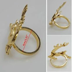 (Set Of 6) Gold Reindeer Dinner Napkin Rings For Christmas Lunch Dinner Party Tableware Napkin Set Christmas Decorations Napkin Holder -Generic Furniture Shop 41y1ezlzAXL