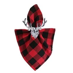 Christmas Deer Napkin Rings, Christmas Napkin Ring For Christmas, Holiday Parties, Dinner Parties, Weddings Receptions, Dining Table Decoration Supplies (Silver Deer, 6) -Generic Furniture Shop 41y7dw7GP5L