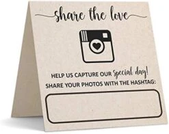 Wedding Hashtag Signs 5" X 5" Folded (Set Of 24) Rustic Kraft Tan Tent Cards For Table Placecard - Square Write On Large Oh Snap Photo Share Love - Made In USA 10 Wedding Hashtag Signs 5" X 5" Folded (Set Of 24) Rustic Kraft Tan Tent Cards For Table Placecard - Square Write On Large Oh Snap Photo Share Love - Made In USA -Generic Furniture Shop 41zTrcen63L. AC 1