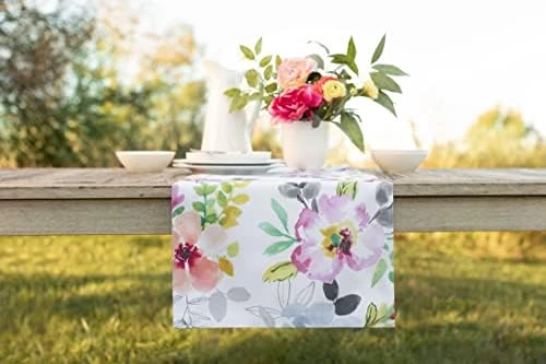 Indoor Outdoor Spillproof Fabric Tablecloth For Spring/Summer/Party/Picnic (Harper, 60" X 84" Rectangular) 9 Indoor Outdoor Spillproof Fabric Tablecloth For Spring/Summer/Party/Picnic (Harper, 60" X 84" Rectangular) - Image 9