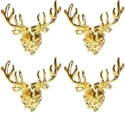 Christmas Deer Napkin Rings, Christmas Napkin Ring For Christmas, Holiday Parties, Dinner Parties, Weddings Receptions, Dining Table Decoration Supplies (Silver Deer, 6) -Generic Furniture Shop 51 LCl2HddL. AC