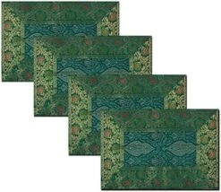 T Of 4 Indian Silk Table Mats For Dining Tables.Heat Resistant For Kitchen Table Party Decorations Farmhouse Wedding Party,Washable Durable Kitchen Table Placemats Room Deco 22 T Of 4 Indian Silk Table Mats For Dining Tables.Heat Resistant For Kitchen Table Party Decorations Farmhouse Wedding Party,Washable Durable Kitchen Table Placemats Room Deco -Generic Furniture Shop 51 xgWRxM3L. AC