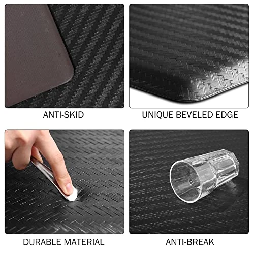 Kitchen Mat Anti Fatigue Kitchen Floor Mat Black Kitchen Rug Non-Skid Waterproof Kitchen Mats And Rugs Ergonomic Comfort Standing Desk Mat Memory Foam Mat For Home Office Sink 17"x29" 5 Kitchen Mat Anti Fatigue Kitchen Floor Mat Black Kitchen Rug Non-Skid Waterproof Kitchen Mats And Rugs Ergonomic Comfort Standing Desk Mat Memory Foam Mat For Home Office Sink 17"x29" - Image 5