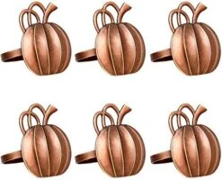 Umpkin Napkin Ring Holders Thanksgiving Halloween Napkin Rings Fall Napkin Ring Holders Pumpkin Dinner Tables Rings For Thanksgiving, Dinner Parties, Weddings, Family Gatherings (6 Pieces) -Generic Furniture Shop 510aKxRVKVL. AC