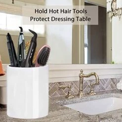 Kitchen Utensil Holder For Countertop, Large White Utensil Holder, Stable And Sturdy Ceramic, Easy To Clean, Dishwasher Safe, Minimalist Kitchen Decor, Cooking Utensil Crock For Spoon Spatula -Generic Furniture Shop 510dOEPjWXL