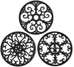 Silicone Trivet Mat - Non-Slip & Heat Resistant Kitchen Hot Pads For Countertops & Table - Kitchen Trivets For Hot Dishes & Cookware - Hot Pot Holder For Pots & Pans - Turquoise,Set Of 3 -Generic Furniture Shop 510lgtUqStL. AC