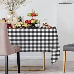 Ed And Black Plaid Tablecloth 60x84 Buffalo Check | Superior Fabric To 100% Cotton | Red & Black Buffalo Plaid Checkered Gingham Rectangle Farmhouse Table Cloth -Generic Furniture Shop 510t7jqWofL. AC