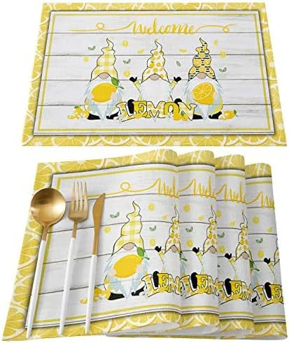 Store Placemats Yellow Truck Sweet Honey Bee Daisy Black White Grid Heat-Resistant Washable Place Mats Non Slip, Table Mats For Dinner Table Kitchen Outdoor Weeding Set Of 6 6 Store Placemats Yellow Truck Sweet Honey Bee Daisy Black White Grid Heat-Resistant Washable Place Mats Non Slip, Table Mats For Dinner Table Kitchen Outdoor Weeding Set Of 6 - Image 6