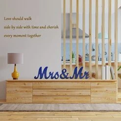 Large Mr And Mrs Sign Wedding Table Decorations, Mr & Mrs Letters Display Stand Figures For Sweetheart Table, Photo Props, Wedding Decorations, Anniversary Wedding Shower Gift (Royal Blue) -Generic Furniture Shop 511ZlYX6lwL