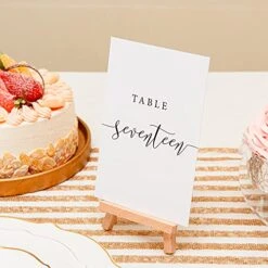 Crisky Table Number Cards 1-30 For Wedding, Anniversary, Birthday, Bridal Shower Party. Black Double-Sided Design 4 X 6 Inch Number One - Thirty & Head Table. -Generic Furniture Shop 511ehrPxN0L