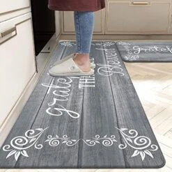 Anti Fatigue Kitchen Rug Sets 2 Piece Non Skid Waterproof Cushioned Kitchen Floor Mat Comfort Heavy Duty Standing Mats Farmhouse Kitchen Rugs And Mats Runner Rugs For Laundry -Generic Furniture Shop 5125gtU2fZL. AC
