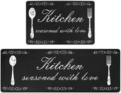 Pauwer Anti Fatigue Kitchen Mats Set Of 2 Farmhouse Kitchen Rugs Non Skid Washable, Cushioned Kitchen Floor Mats, Waterproof Memory Foam Kitchen Runner Rug Comfort Standing Mat For Kitchen Home Office -Generic Furniture Shop 5127oUU0gL. AC
