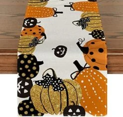Jack-O-Lantern Halloween Placemats Set Of 4, 12x18 Inch Fall Pumpkin Table Mats For Party Kitchen Dining Decoration -Generic Furniture Shop 512RlDQmzwL. AC 2