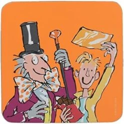 Roald Dahl Charlie And The Chocolate Factory Heat-Resistant Cork-Backed Printed Placemat, 30 X 23 Cm (12" X 9") - Orange 16 Roald Dahl Charlie And The Chocolate Factory Heat-Resistant Cork-Backed Printed Placemat, 30 X 23 Cm (12" X 9") - Orange -Generic Furniture Shop 512sx8SJXoL. AC