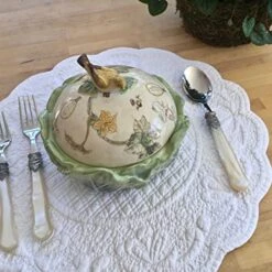 100% Cotton Quilted Round Placemat In White | Single Placemat -Generic Furniture Shop 513aKLxBUmL