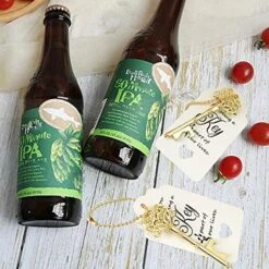 60 PCS Key Bottle Openers,Vintage Skeleton Key Bottle Opener,Wedding Favors Bottle Opener With Escort Card Tag And Key Chains,Wedding Party Favor Souvenir Gift(Gold） -Generic Furniture Shop 513eft4DIIL