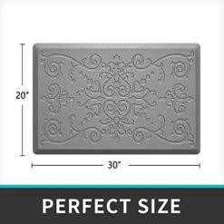 Kitchen Mat Cushioned Anti-Fatigue Kitchen Floor Mats, 30x20 Inch, Non-Slip Waterproof Kitchen Rug For House Office Standing Desk, Grey -Generic Furniture Shop 513kbnwbmaL