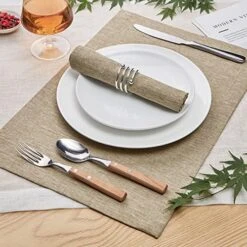 Cloth Placemats Set Of 4, Machine Washable Linen Style Thick Place Mats, Heat Resistant And Easy To Clean Fabric Table Mats For Kitchen Dining Table (13" X 19" (Set Of 4), Mocha) 19 Cloth Placemats Set Of 4, Machine Washable Linen Style Thick Place Mats, Heat Resistant And Easy To Clean Fabric Table Mats For Kitchen Dining Table (13" X 19" (Set Of 4), Mocha) -Generic Furniture Shop 513l1qU3Z3L