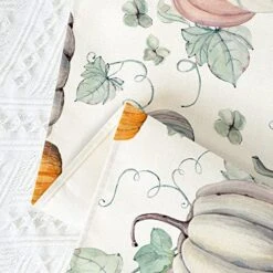 Fall Gray Pumpkin Placemats For Dining Table, 12 X 18 Inch Autumn Thanksgiving Seasonal Holiday Decoration Rustic Washable Table Mats Set Of 4 -Generic Furniture Shop 513oYKWjelL