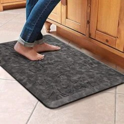 2PCS Kitchen Mat Cushioned Anti-Fatigue Floor Mat,Waterproof Non-Slip Standing Mat,Ergonomic Comfort Floor Mat Rug For Home,Office,Sink,Laundry,Desk(17.3"x28"+17.3"x60",Brown) -Generic Furniture Shop 513qp3q1eDL. AC