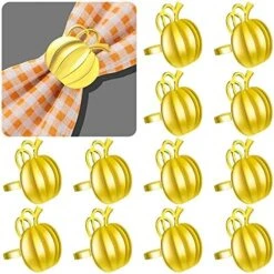 Umpkin Napkin Ring Holders Thanksgiving Halloween Napkin Rings Fall Napkin Ring Holders Pumpkin Dinner Tables Rings For Thanksgiving, Dinner Parties, Weddings, Family Gatherings (6 Pieces) -Generic Furniture Shop 5142YcvfXpS. AC