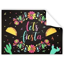 Cinco De Mayo Placemats, Let's Fiesta Table Decorations (10 X 14 In, 100 Pack) -Generic Furniture Shop 5144nZUul6L