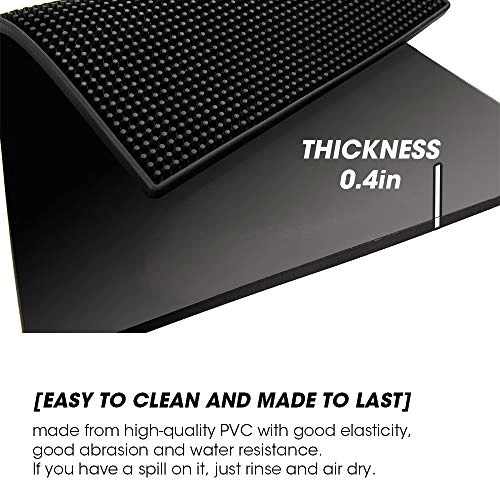 3Pcs Bar Mat Spill Mat - Quality Rubber Bar Service Spill Mat Nonslip Flexible Barber Mats For Clippers Bar Mat For Home Bar Restaurant Service Mat (3Pcs, 12×6 Inch, 18×12 Inch, 24×12 Inch 7 3Pcs Bar Mat Spill Mat - Quality Rubber Bar Service Spill Mat Nonslip Flexible Barber Mats For Clippers Bar Mat For Home Bar Restaurant Service Mat (3Pcs, 12×6 Inch, 18×12 Inch, 24×12 Inch - Image 7