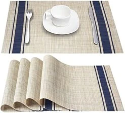 Kitchen Placemats Set Of 4 Placemat For Dining Table Woven Table Mats (Gold) -Generic Furniture Shop 514uqbVQPNL. AC