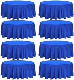 8 Pack Thick Premium Round Tablecloth 90 Inch Round Table Covers Bulk Washable Polyester Fabric Round Table Clothes For Wedding Party Reception Banquet Buffet Restaurant (Black, 90 Inch) -Generic Furniture Shop 516rKRzNgGL. AC
