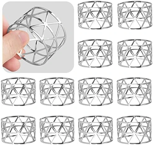 12PCS – Napkin Rings, Gold Napkin Rings Set Of 12, Holiday Napkin Holders For Dining, Anniversary, Birthday, Christmas, Easter, Fall, Halloween, Thanksgiving, Party Of Table Setting 7 12PCS – Napkin Rings, Gold Napkin Rings Set Of 12, Holiday Napkin Holders For Dining, Anniversary, Birthday, Christmas, Easter, Fall, Halloween, Thanksgiving, Party Of Table Setting - Image 7