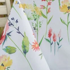 Indoor-Outdoor Spillproof Fabric Tablecloth For Spring/Summer/Party/Picnic (70" Round With Umbrella Hole, Angelica) -Generic Furniture Shop 517z7kToVGL