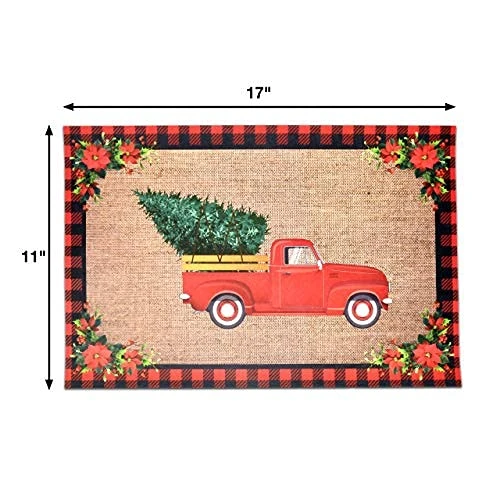 50 Disposable Christmas Paper Place Mats Red Vintage Truck With Buffalo Plaid Design Place Mat 11”x 17” Merry Christmas Tree Table Mat Sheets For Winter Table Setting Dinner Home Party Decor 5 50 Disposable Christmas Paper Place Mats Red Vintage Truck With Buffalo Plaid Design Place Mat 11”x 17” Merry Christmas Tree Table Mat Sheets For Winter Table Setting Dinner Home Party Decor - Image 5