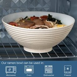 Ceramic Japanese Ramen Bowl Set, 2 Sets 8 Inch 40 Ounce Asian Pho Udon Noodle Bowls With Spoons And Chopsticks (Green) -Generic Furniture Shop 518igqRL45S