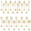 Wooden Table Numbers 13.5" Tall (1 To 25) Natural Color - For Rustic Weddings Receptions, Banquets, Cafés, Restaurants, Hotels, Parties - Commercial Grade Extra Thick By Merry Expressions
