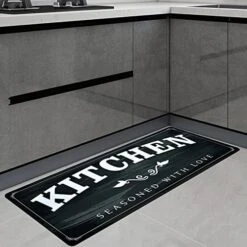 USTIDE Kitchen Runner Rugs Non Skid 20"x48",Durable Rubber Kitchen Mats Stain Resistant Thick Floor Mat Black White Kitchen Runner For Bathroom Washroom 11 USTIDE Kitchen Runner Rugs Non Skid 20"x48",Durable Rubber Kitchen Mats Stain Resistant Thick Floor Mat Black White Kitchen Runner For Bathroom Washroom -Generic Furniture Shop 519F6DTnzCL. AC
